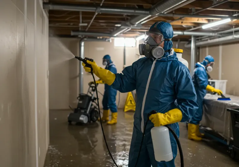 Basement Sanitization and Antimicrobial Treatment process in Chouteau County, MT