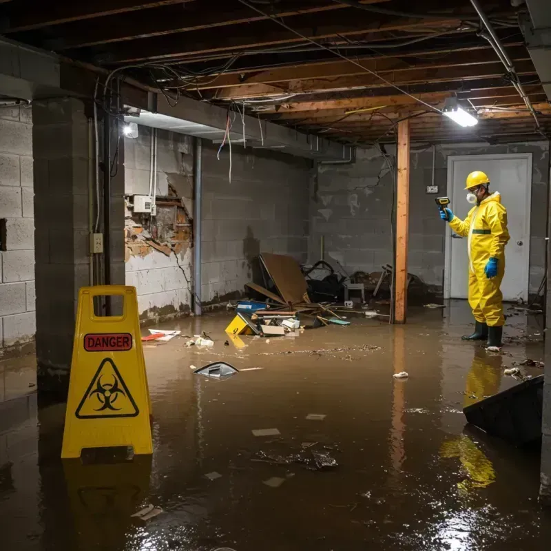 Flooded Basement Electrical Hazard in Chouteau County, MT Property